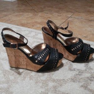 Black and Copper Wedges